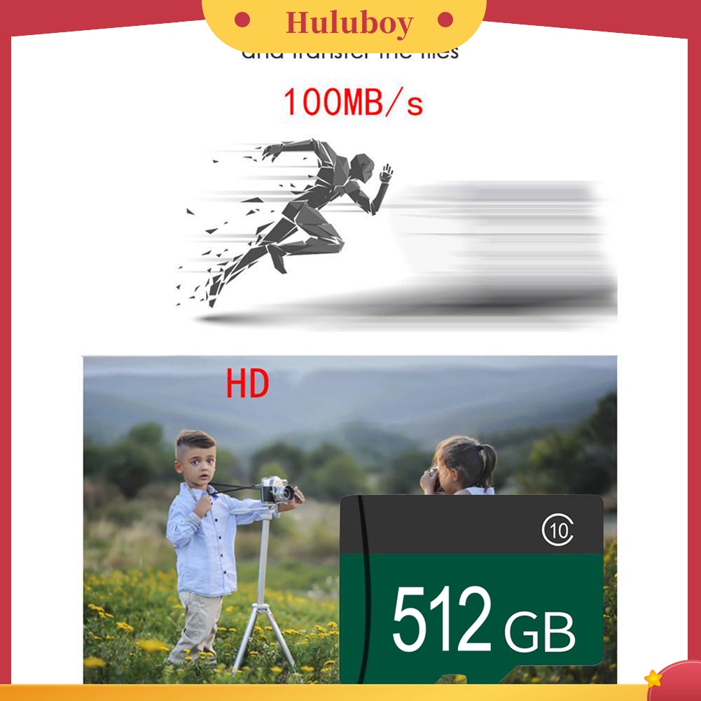 (Huluboy) Memory Card TF Micro Secure Digital 128 / 256 / 512 / 1T Kecepatan Tinggi Untuk Handphone