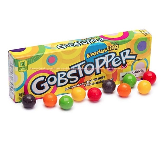 Everlasting Gobstopper Jawbreakers 50gr Permen Candy Permen Buah Import Wonka Ever lasting Everlasting Gob Stopper Jaw Breakers Cendy Cendi