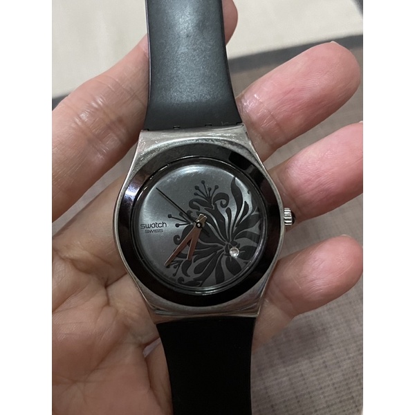 Jam tangan SWATCH ori second edisi Black Flower