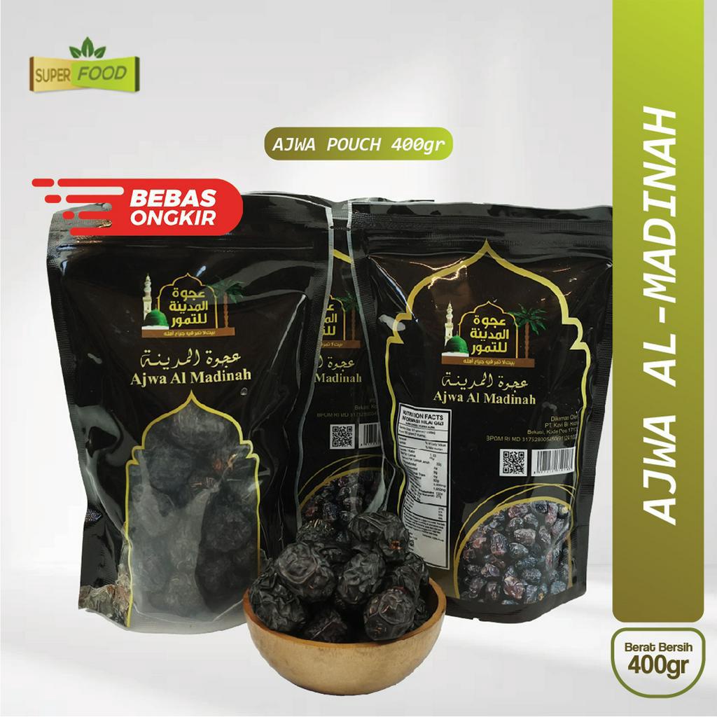 

Kurma Ajwa Al Madinah Kemasan Pouch 400gr