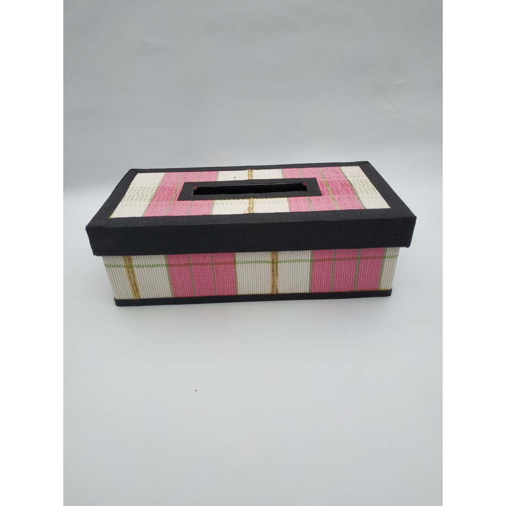 Tempat tissue Kotak Tissue tissue box Tisu Akar Wangi Pink Putih