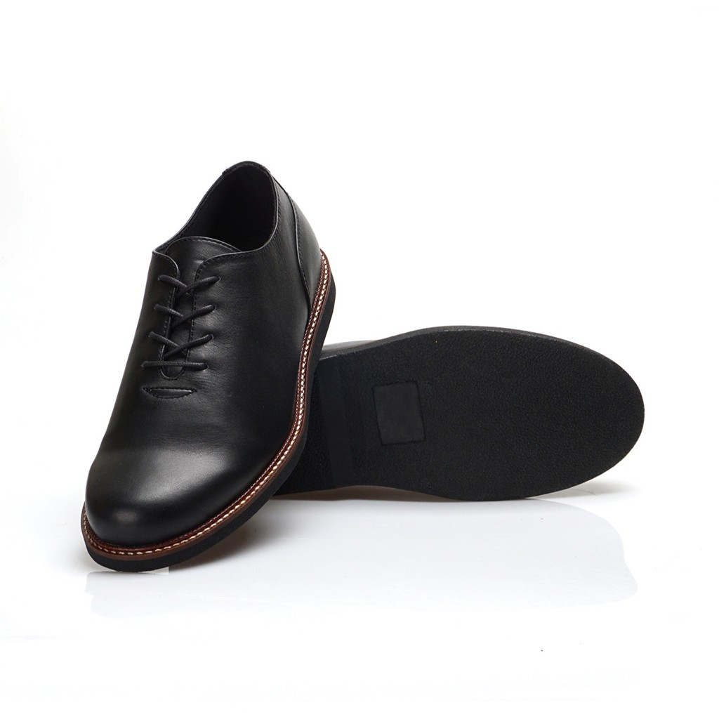 GUSTAV BLACK |FORIND x Greata| Sepatu Kulit Asli Formal Vintage Klasik Pria/Cowo/Men Oxford Footwear