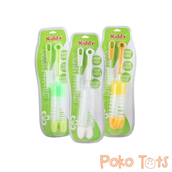 Kiddy Long Bottle Brush Isi 2pcs Sikat Botol dan Dot