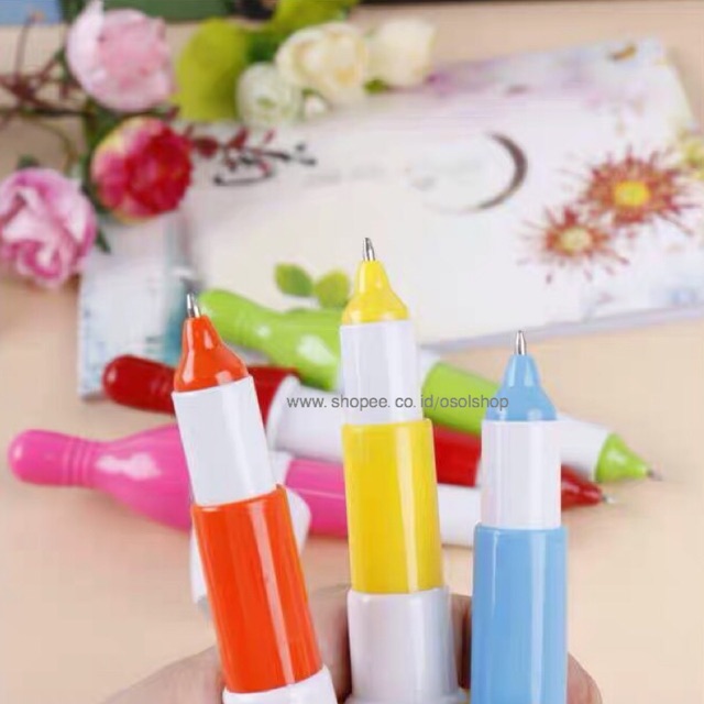 1 LUSIN Pulpen Bowling / bolpen kapsul lucu unik murah souvenir