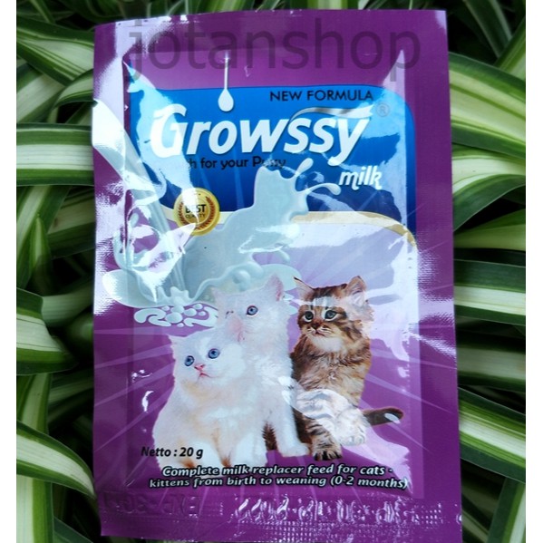 growssy growsy milk susu hewan bayi kucing kitten musang otter non laktosa