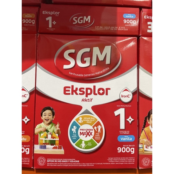 

SGM 1 PLUS VANILA MADU 900gr 400gr