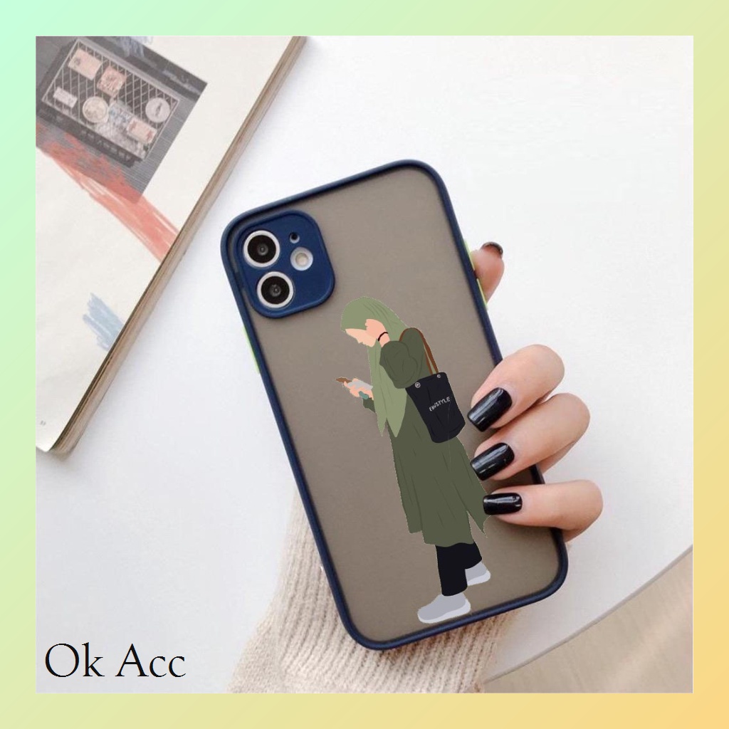 BARU Case custome Hijab AA07 for Oppo Realme 2 Pro U1 U2 C1 C11 C12 C15 C2 C20 C20A C21 C21y C25 C30 C31 C35 3 5 5i 5s C3 7i C17 8 8i Narzo 20 30A 50a 50i 5G