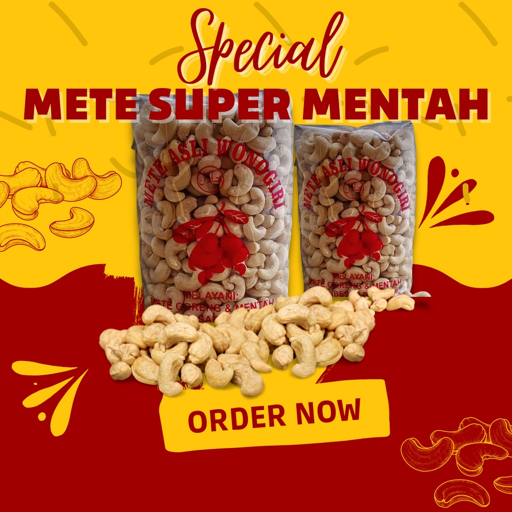

KACANG METE MENTAH SUPER ASLI WONOGIRI 1 KG