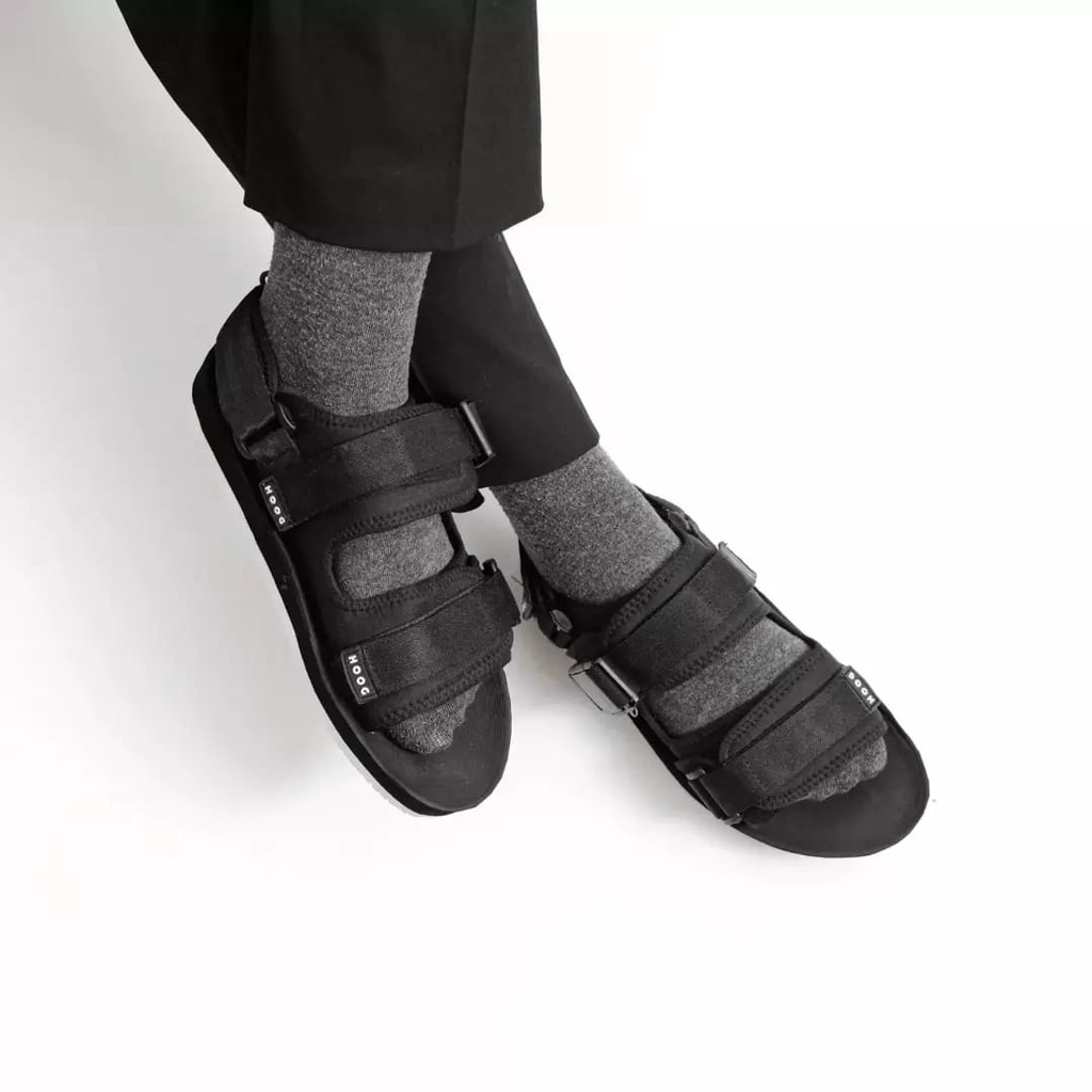 HOOG SANDALS - SDL BALANCE BLACK WHITE