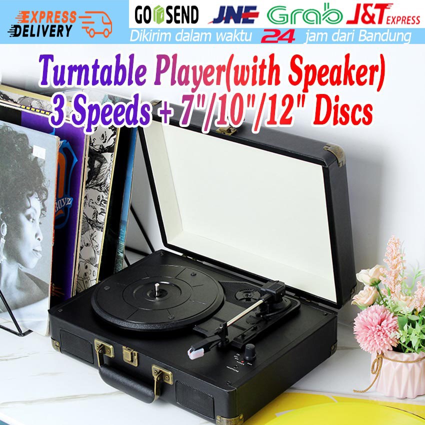 Pemutar Piringan Hitam 33rpm Antik Gramophone Audio Vinyl Dekorasi Rumah Kamar Tamu Gramofon