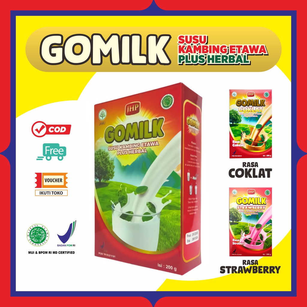 

Susu Kambing Etawa Gomilk Murah | Susu Kambing plus Herbal