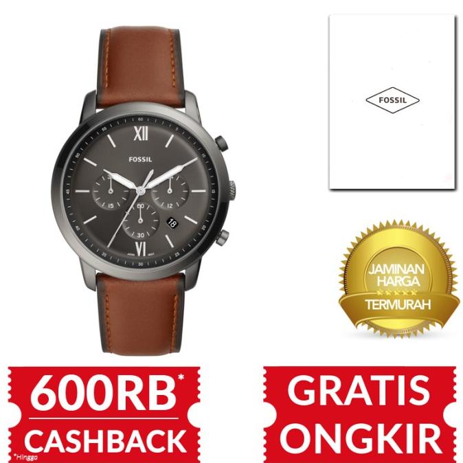 Fossil Jam Tangan FS5512 Neutra Chronograph Amber Leather Termurah