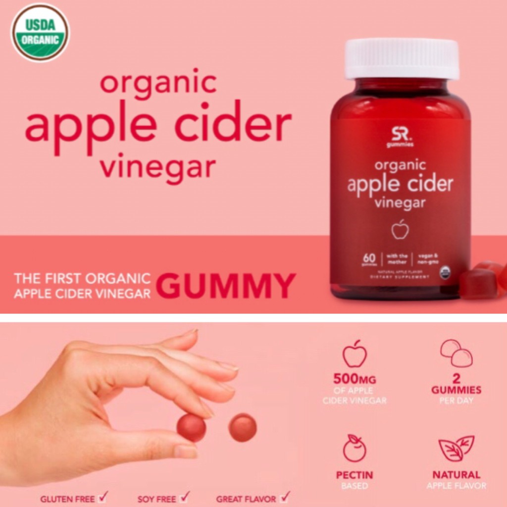

Sports Research Organic Apple Cider Vinegar Gummies