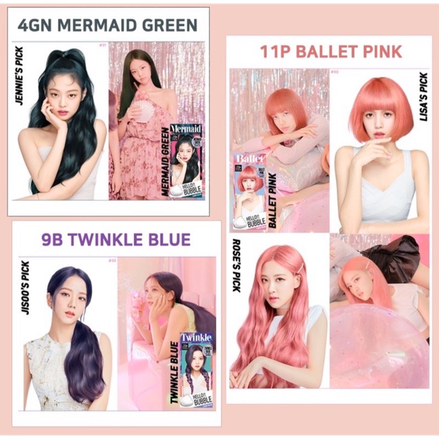Hello Bubble Blackpink Hair Color