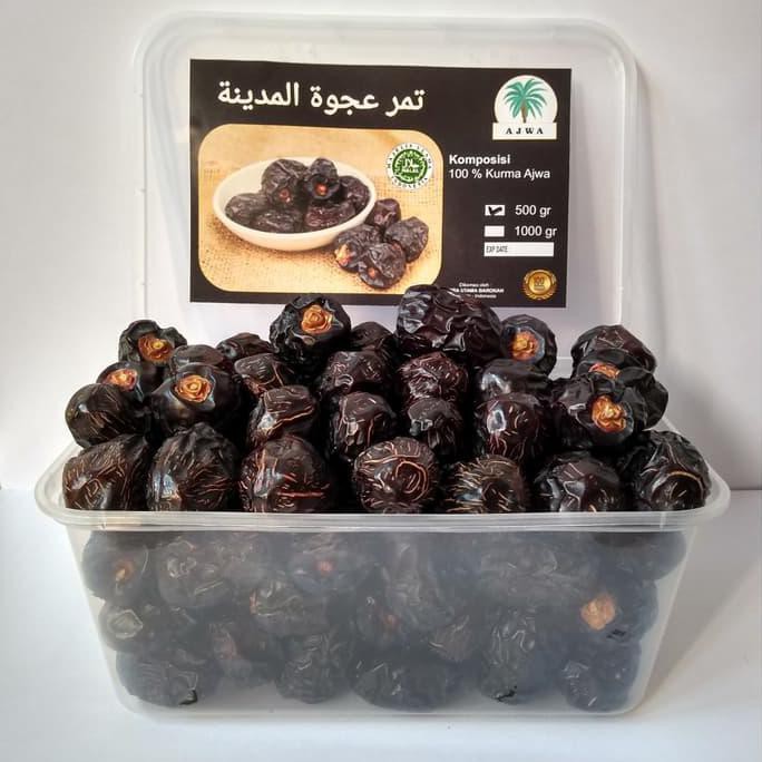 

Buruan Serbu Kurma Ajwa Kurma Nabi 500Gr Asli Madinah Super Premium Quality