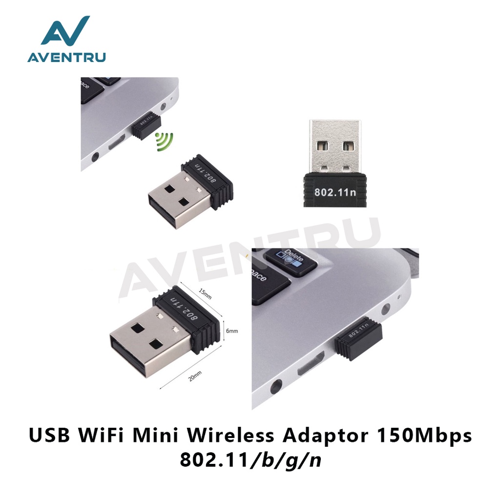 USB Wifi Receiver Mini Wireless 150 Mbps 802.IIn Dongle Adaptor Adapter