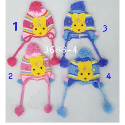 Topi Rajut Baby Kelinci 3688-4 D 12/topi anak