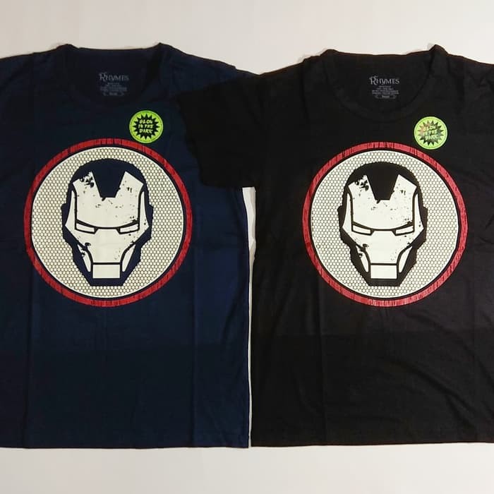 Baju Kaos Anak Superhero Iron Man Glow in the dark Import Premium Quality Cowok