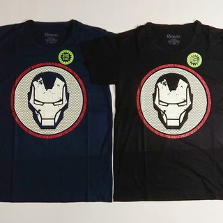  Baju  Kaos Anak  Superhero Iron Man Glow  in the dark  Import 