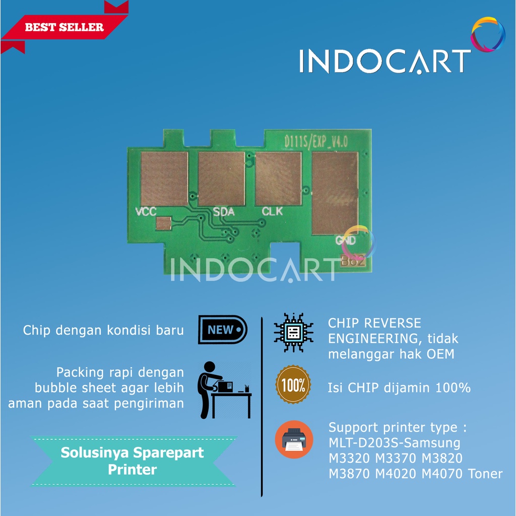 Chip MLT-D203S-Samsung M3320 M3370 M3820 M3870 M4020 M4070 Toner-3K