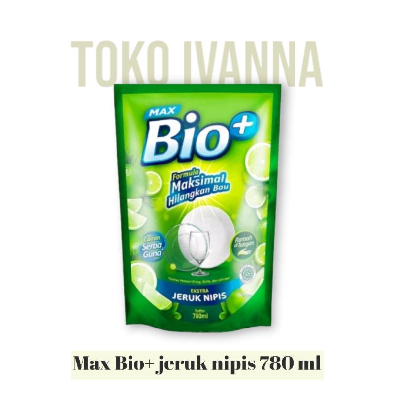 Max Bio+ Sabun Pencuci Piring Jeruk Nipis 780mL