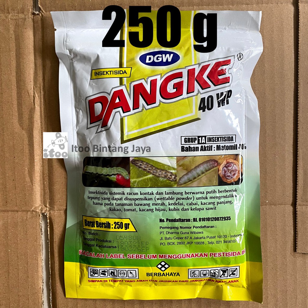 Insektisida Kontak Sistemik Dangke Metomil 40WP 250 gram