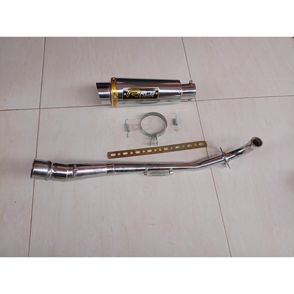 Knalpot Racing RCB Chrome Jupiter Shogun smash Titan Vega supra X 110 Astrea Grand C70