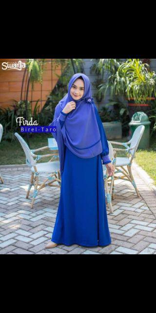 Radea Tunik Batik Bahan Calvin Jeans  Ld 112-130 Jumbo Pj 89cm