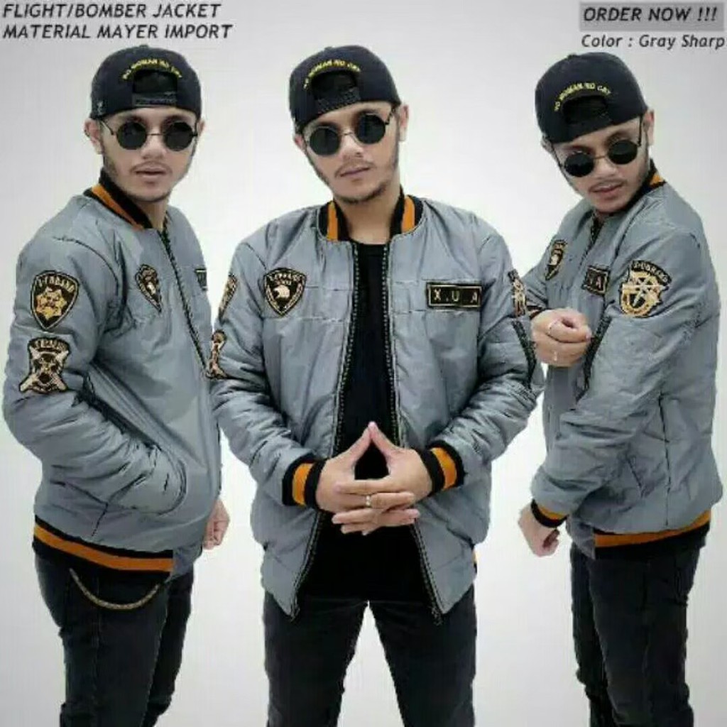 JAKET PILOT BOMBER/ JAKET PRIA BOMBER XUA