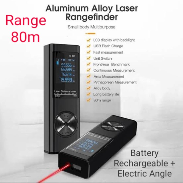 Jual Special - 100M Laser Distance Digital Meteran Pengukur Jarak Jauh Meter No Bosch