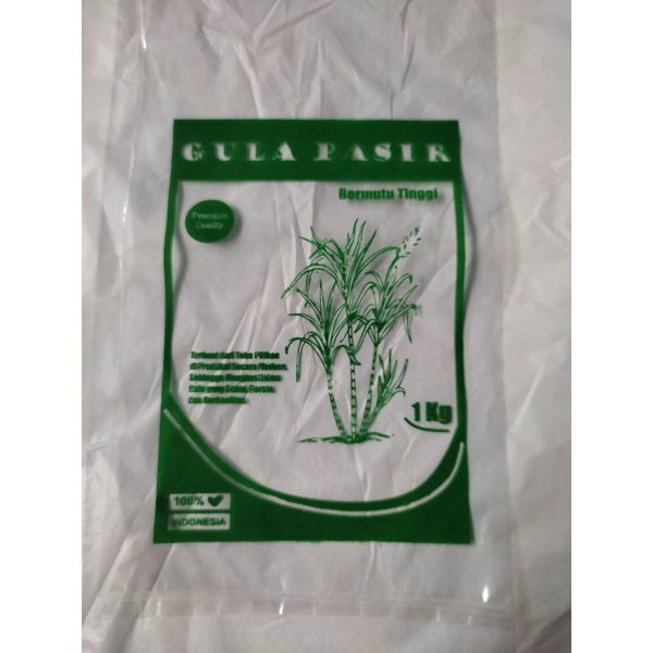 

Sablon plastik gula dan beras ukuran 1 kg isi 500 pcs ready