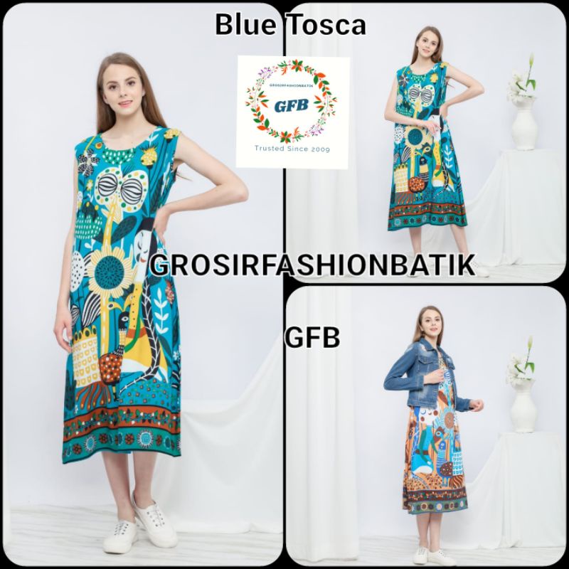 Daster Jumputan Syafa Adem Jahitan Rapi ORI Hargo Dumilah Best Seller Daster Adem Nyaman Panjang Teb