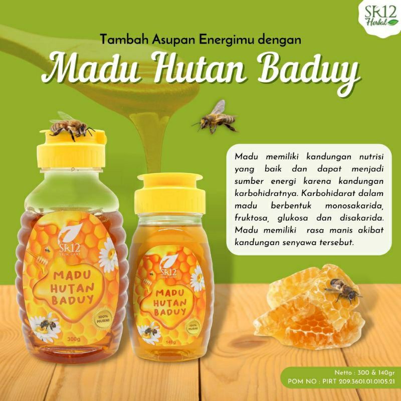 MADU ASLI HUTAN BADUY SR12/ MADU ASLI/ MADU SR12/ MADU TERBAIK MENINGKATKAN DAYA TAHAN TUBUH/ MENAMBAH IMUN/MENGATASI BATUK PILEK