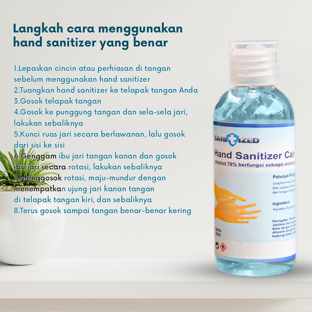 Hand Sanitizer Antiseptic 60 ml Ready Terus Langsung Order Aja