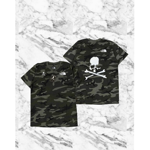 KAOS T SHIRT THE NORTH FACE x MASTERMIND JAPAN CAMO PAKAIAN PRIA WANITA MURAH BAJU UNISAX TNF TEE