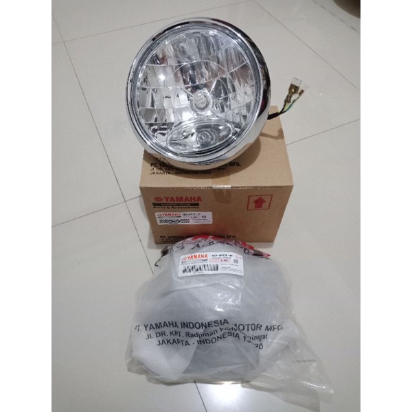Reflektor Lampu Depan Kumplit Bentuk Bulat Batok Dan Ring Lampu Depan Rx King New Rx King 2007-2008 