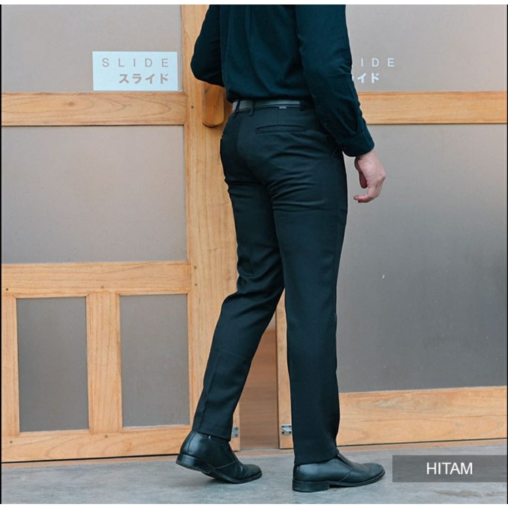 Black Deep | Celana Bahan Formal Pria Slimfit