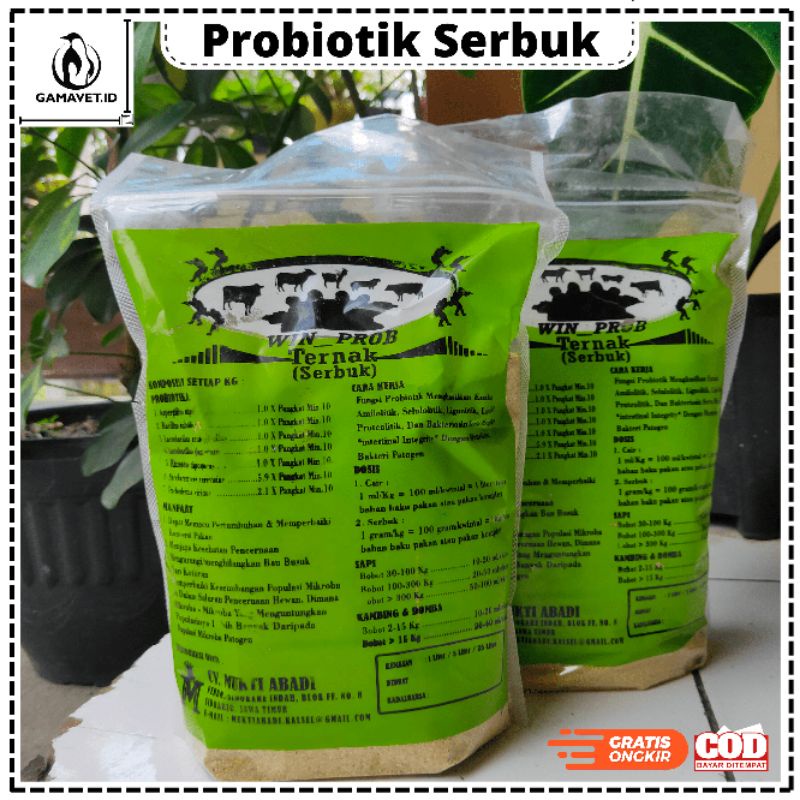 Probiotik serbuk lengkap winprob ternak 1 kg
