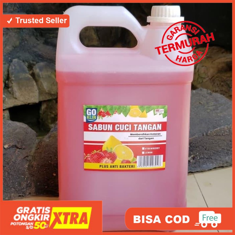 Sabun cuci tangan/hand soap 5 liter (wangi strawberry dan lemon) BERGARANSI