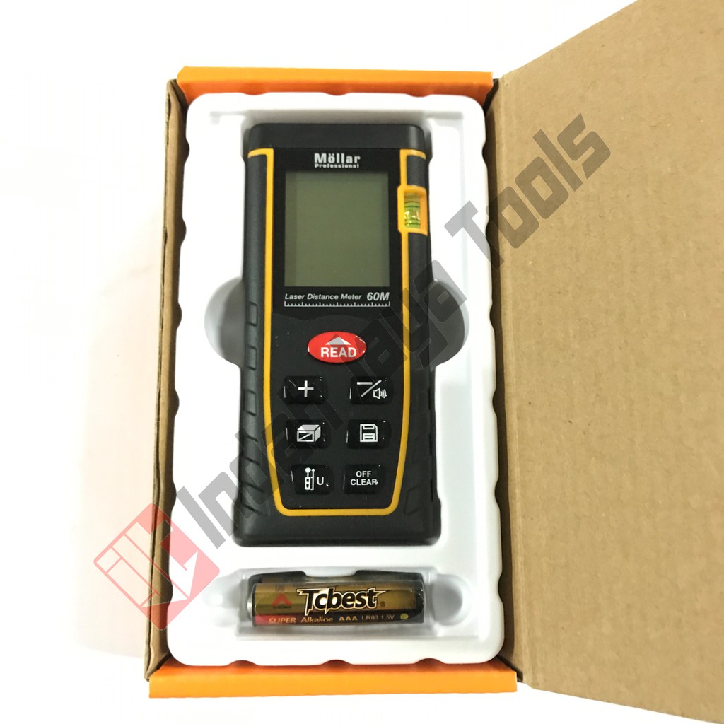 MOLLAR Meteran Laser 80 M Digital LCD Distance Alat Ukur Jarak meter