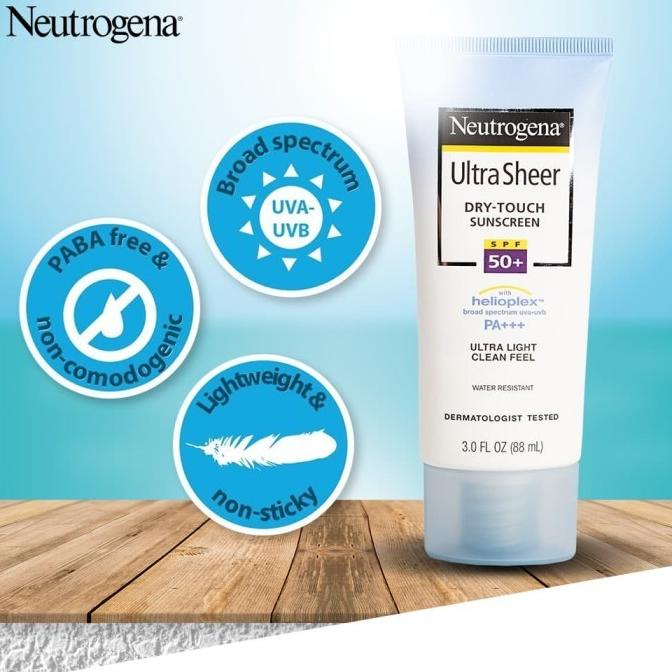 Jual Neutrogena Ultra Sheer Dry Touch Sunscreen Spf 50 88ml Shopee