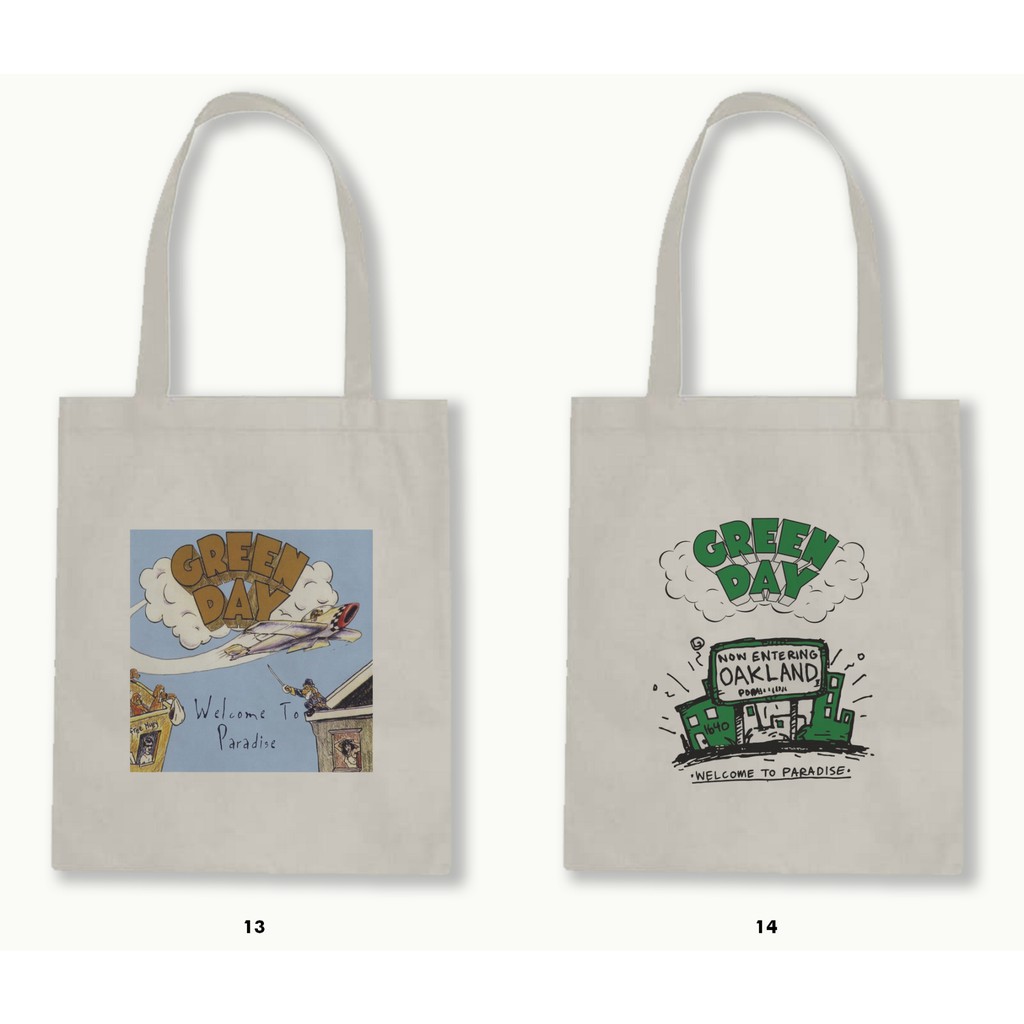 TOTE BAG BLACU  - GREEN DAY .01