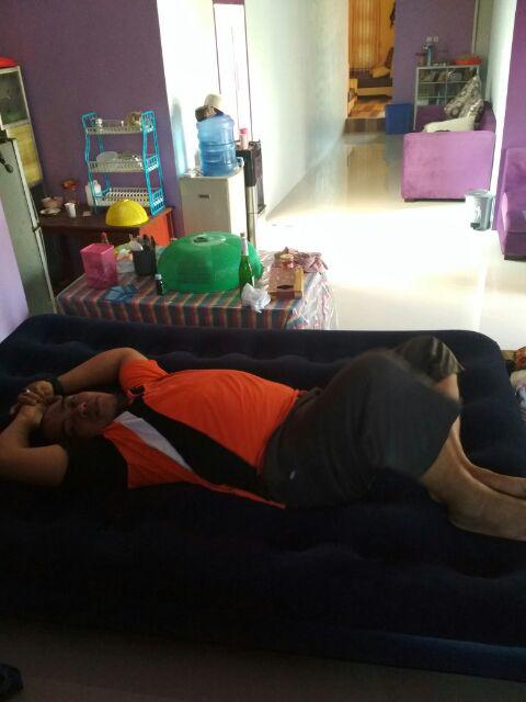 Bestway Flocked Air Bed Double Kasur Ranjang Angin + Pompa Angin 12