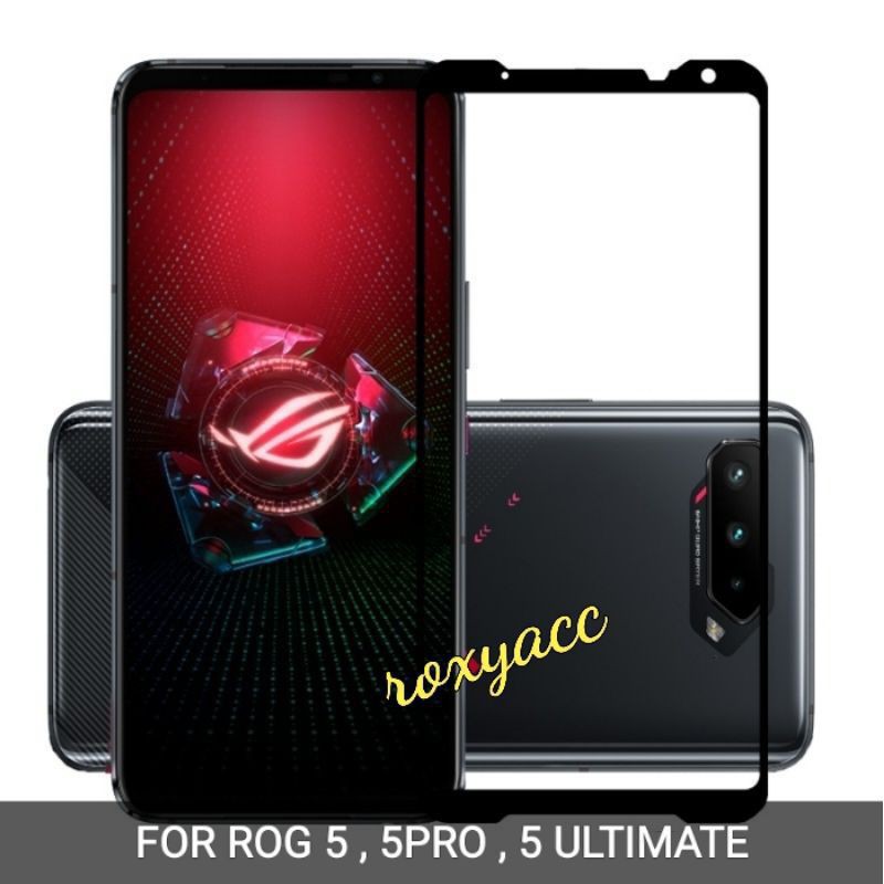 premium tempered glass full cover rog phone 5 rog 5 pro rog phone 5 ultimate screen protector