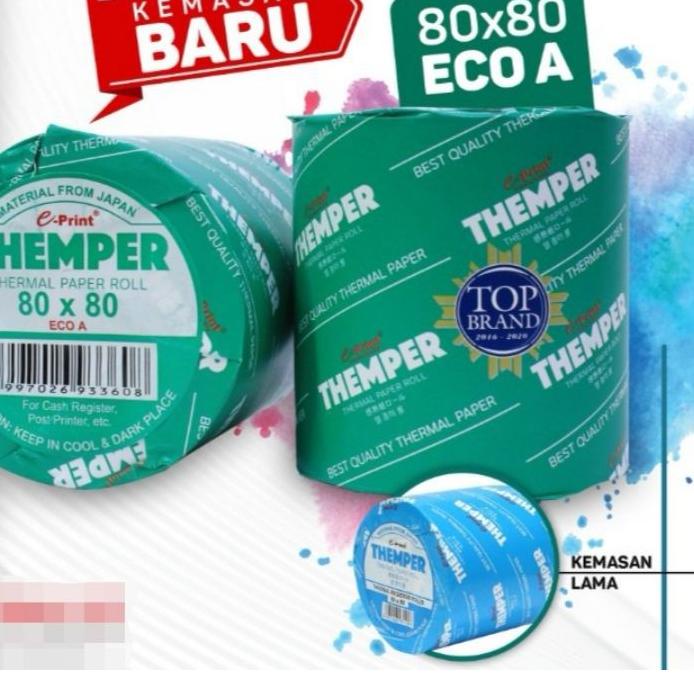 

Update! THEMPER Kertas Thermal Struk Kasir 80x80 ECO A Hitam EPRINT Paper 팝