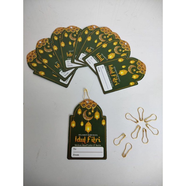 

hangtag lebaran / kartu ucapan idul fitri / thanks card lebaran