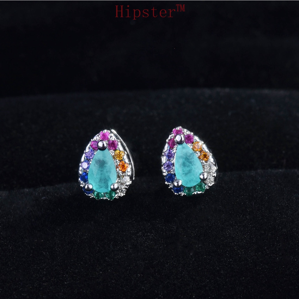 Anting Tusuk Trendy Bahan Sterling Silver 925 Untuk Wanita