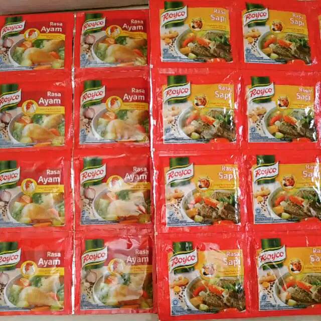 

Royco bumbu penyedap rasa sapi/ayam 12 shachet x 9 gr (rentengan)