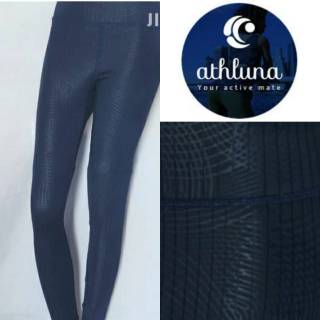  Celana  Senam Yoga Legging  Zumba  Athluna Highwaist Navy 