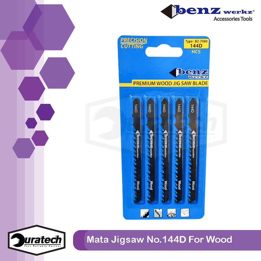 Promo Mata Gergaji Jigsaw Blade Untuk Kayu 144D Benz Werkz / Jigsaw Blade Wood 144D / Mata Pisau